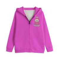 Exclusive Unisex Labubu Kid's Zip Sweatshirt Hoodie