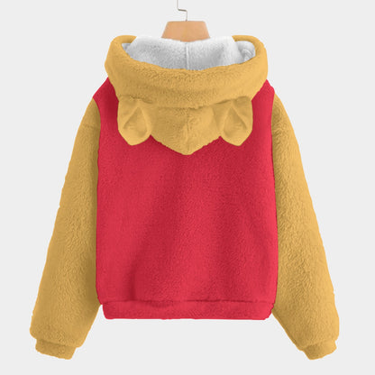 Kids Fleece Hoodie Pooh Bear w Ears
