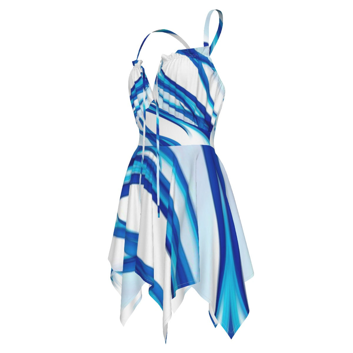 Exclusive Designs Women's Slip Dress (Blue Waves)