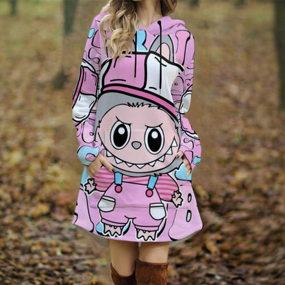 Exclusive Designed - Women's Long Hooded Dress