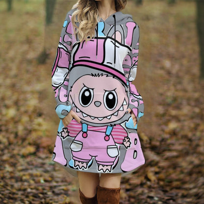 Exclusive Designed - Women's Long Hooded Dress