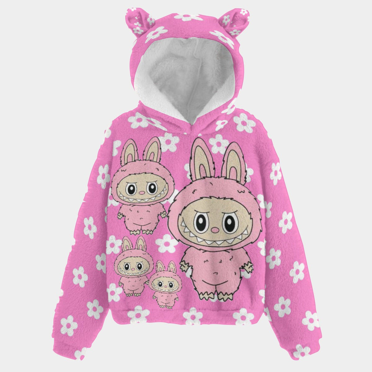 🧸 Title: Labubu SnugglePop™ Hoodie – Cute, Cozy & Ear-Resistible