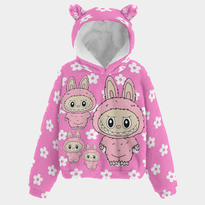 🧸 Title: Labubu SnugglePop™ Hoodie – Cute, Cozy & Ear-Resistible