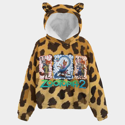 🔥Exclusive Limited Edition Zootopia 2™ Kid’s Cozy Warm Fleece Hoodie with Cute Animal Ears