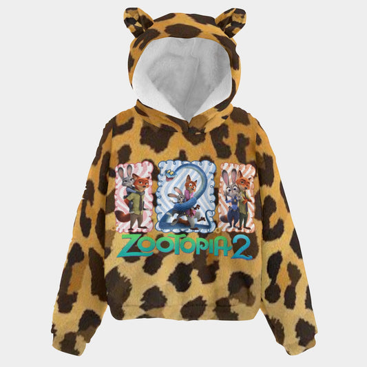 🔥Exclusive Limited Edition Zootopia 2™ Kid’s Cozy Warm Fleece Hoodie with Cute Animal Ears