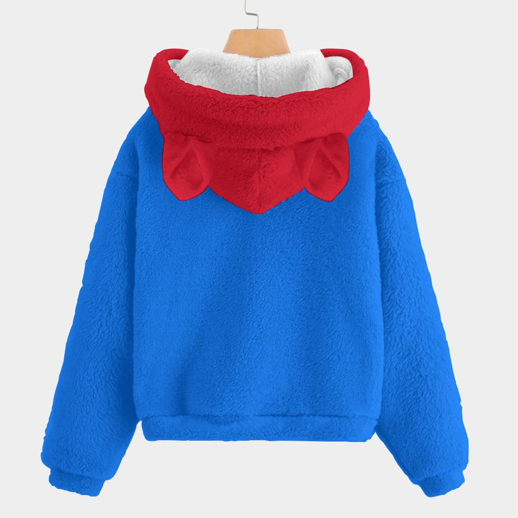 VIRAL TREND ALERT🧸Labubu Mario SnugglePop Hoodie – Cute, Cozy & Ear-Resistible