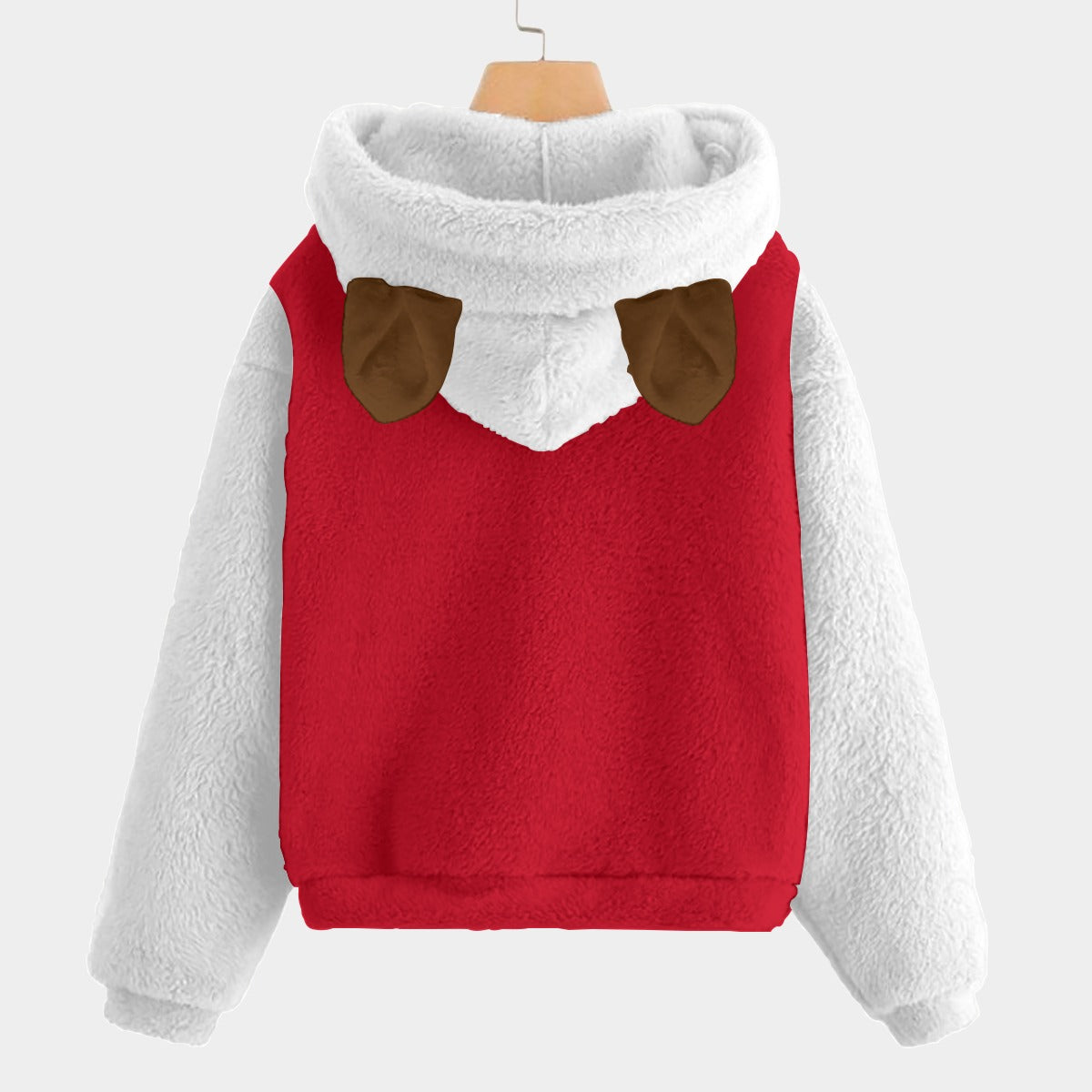 🐻✨ Labubu Christmas Bear-Ears Hoodie – Ultra-Soft Borg Fleece BOGO Special! Labubu Christmas Stocking Surprise