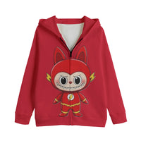 LABUBU HOODED SWEATER JACKETS - KIDS SWEATER JACKET