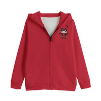 LABUBU HOODED SWEATER JACKETS - KIDS SWEATER JACKET