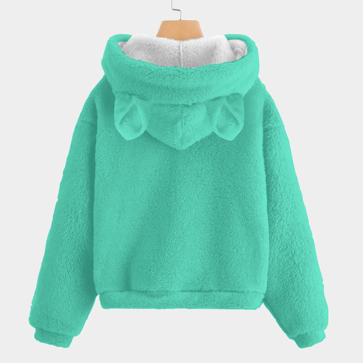 🧸 Labubu SnugglePop™ Hoodie – Cute, Cozy & Ear-Resistible Labubu Teal Sitting