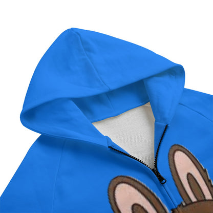 LABUBU HOODED SWEATER JACKETS - KIDS SWEATER JACKET