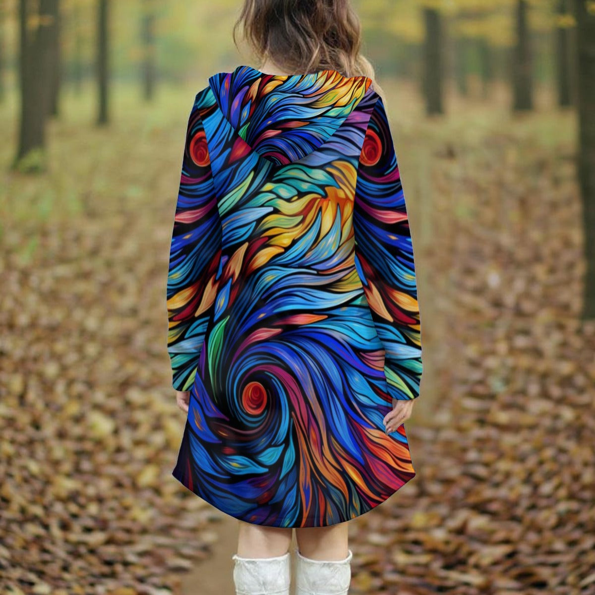 Exclusive Designed - Women's Long Hooded Dress