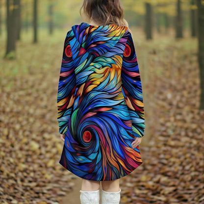 Exclusive Designed - Women's Long Hooded Dress