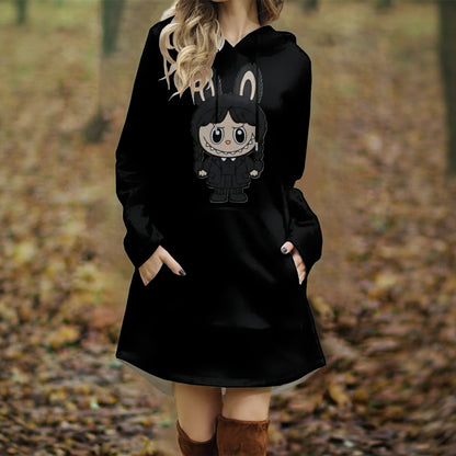 Exclusive Designed - Women's Long Hooded Dress