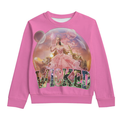 KID'S WICKED SWEATSHIRTS -“Glinda’s Bubble Magic Sweatshirt – Wickedly Cozy Cotton Comfort”