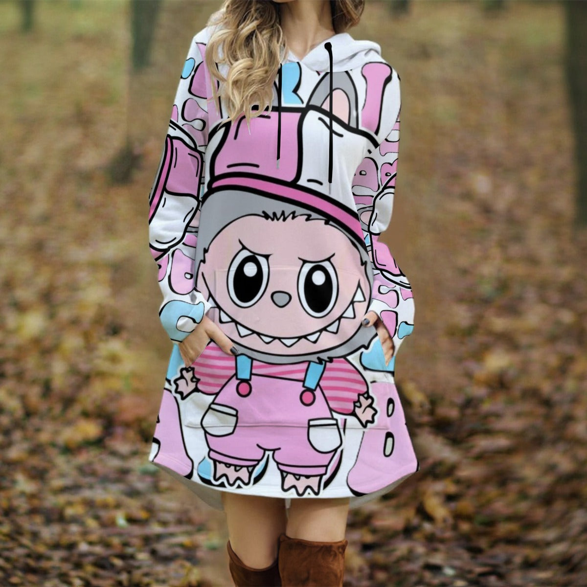 Exclusive Designed - Women's Long Hooded Dress