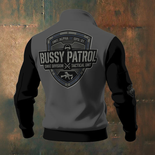 Bussy Patrol Men's Thick Knit Fleece Jacket -Swat Division