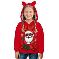 CHRISTMAS HOODED SWEATSHIRT - KIDS SWEATSHIRT HOODIE
