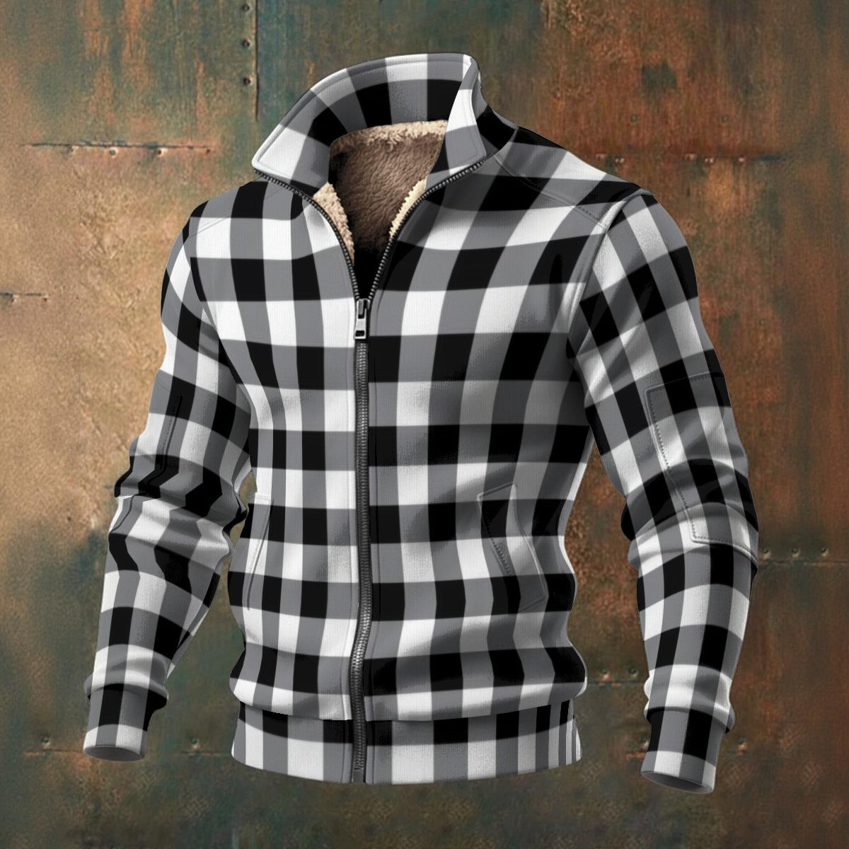 🧊“FrostFlex™ Knit Fleece — Built for Bold” Men's Fleece Zip Jacket