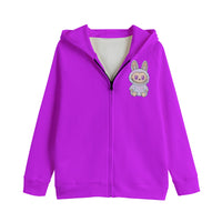 LABUBU HOODED SWEATER JACKETS - KIDS SWEATER JACKET