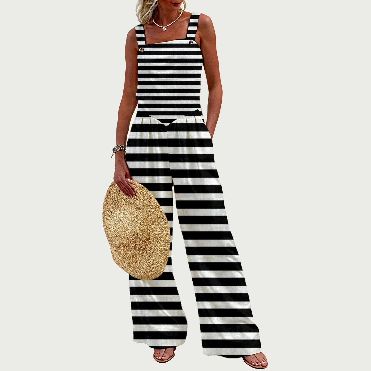 EXCLUSIVE DESIGNS -- Women's Wide-Leg Jumpsuit