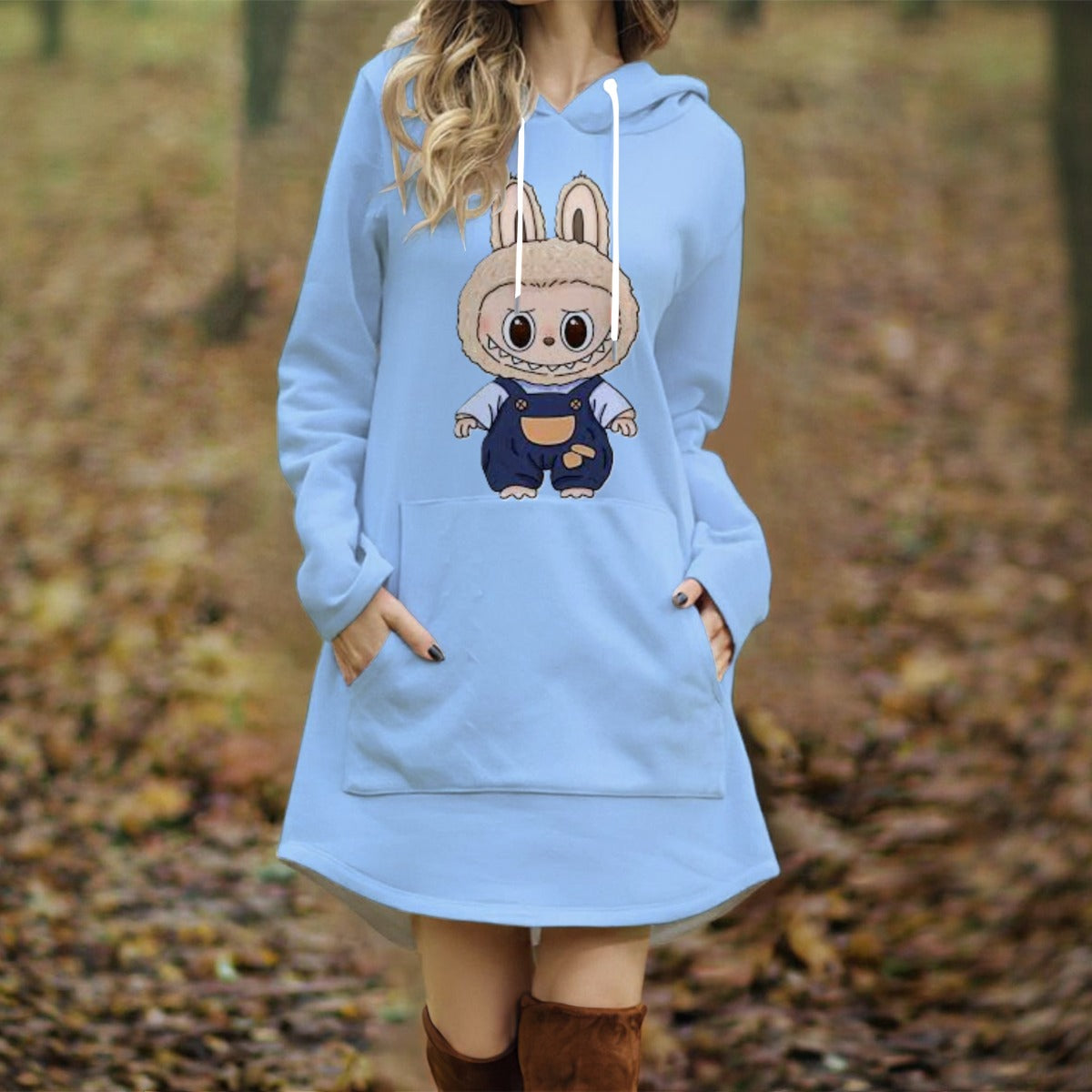 Exclusive Designed - Women's Long Hooded Dress