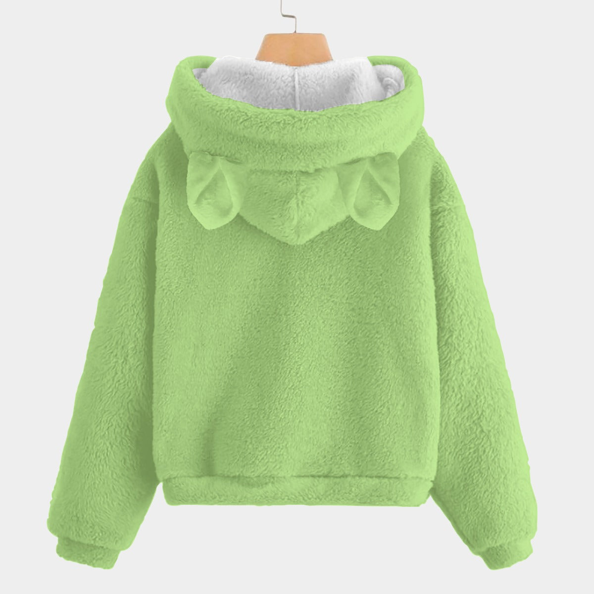 🐻✨Labubu Christmas Bear-Ears Hoodie – Ultra-Soft Borg Fleece