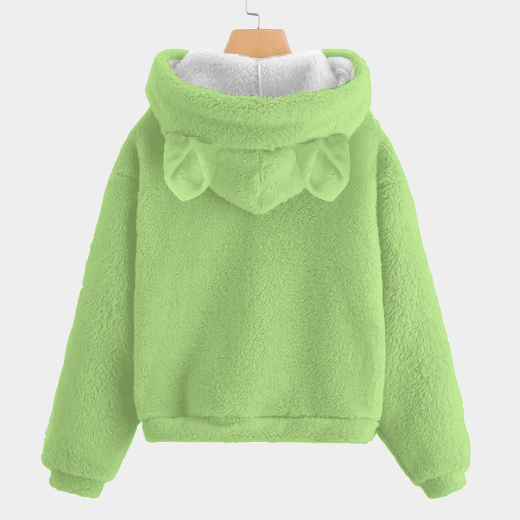 🐻✨Labubu Christmas Bear-Ears Hoodie – Ultra-Soft Borg Fleece BOGO Special!