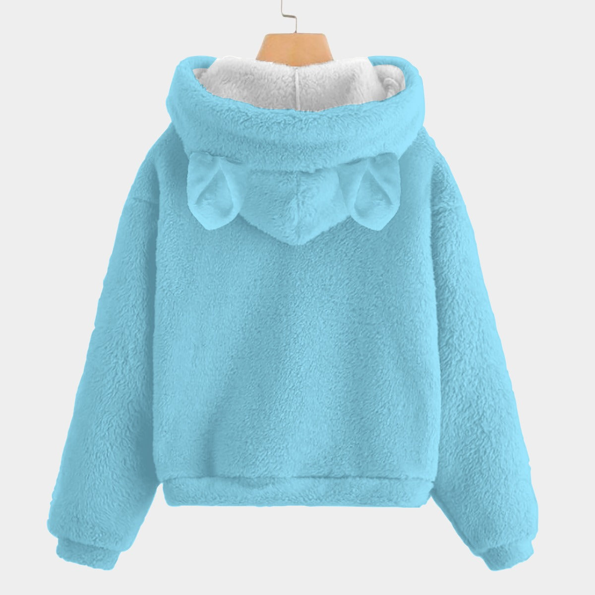 🐻✨Labubu Christmas Bear-Ears Hoodie – Ultra-Soft Borg Fleece