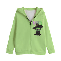 Exclusive Unisex Wicked Labubu Kid's Zip Sweatshirt Hoodie