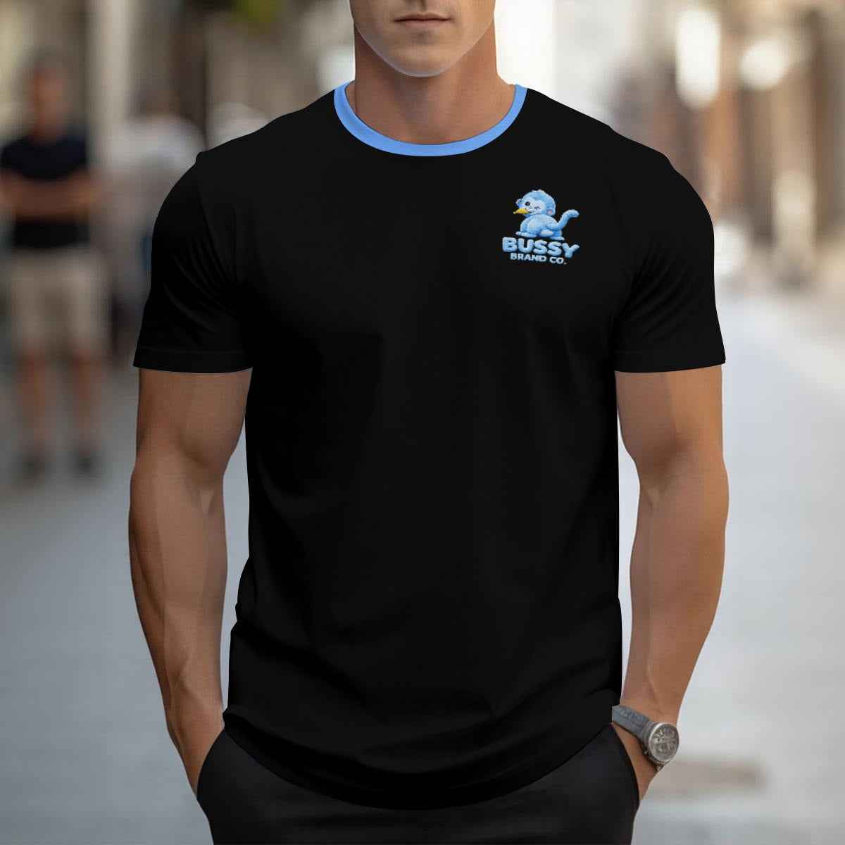 Bussy Monkey Men's T-shirt | Black