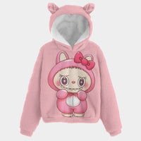 🧸Hello Kitty Labubu SnugglePop Hoodie – Cute, Cozy & Ear-Resistible