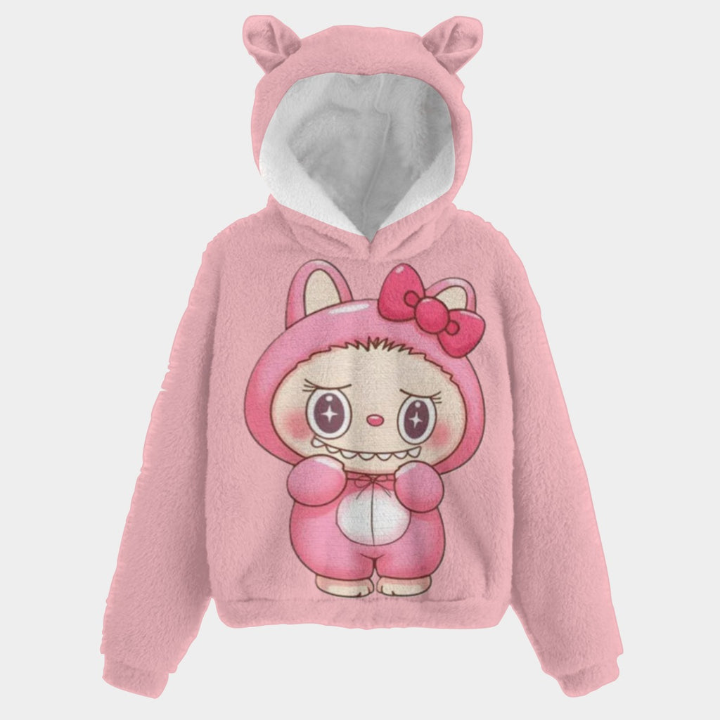🧸Hello Kitty Labubu SnugglePop Hoodie – Cute, Cozy & Ear-Resistible