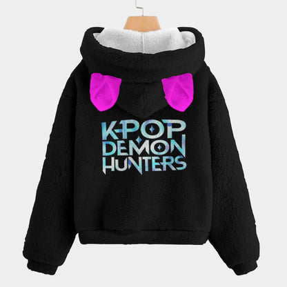 All-Over Print Kid’s Borg Fleece Sweatshirt With Ear