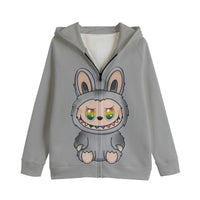 LABUBU HOODED SWEATER JACKETS - KIDS SWEATER JACKET