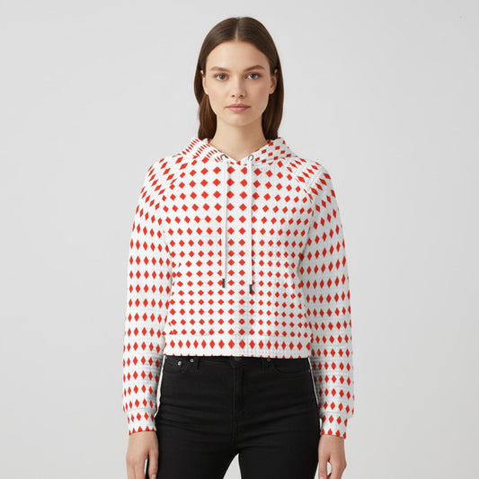 WOMANS RED DIAMONDS SWEATSHIRT HOODIES