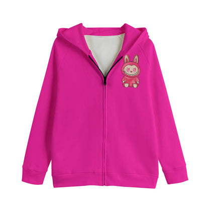 LABUBU HOODED SWEATER JACKET - KIDS SWEATER JACKET