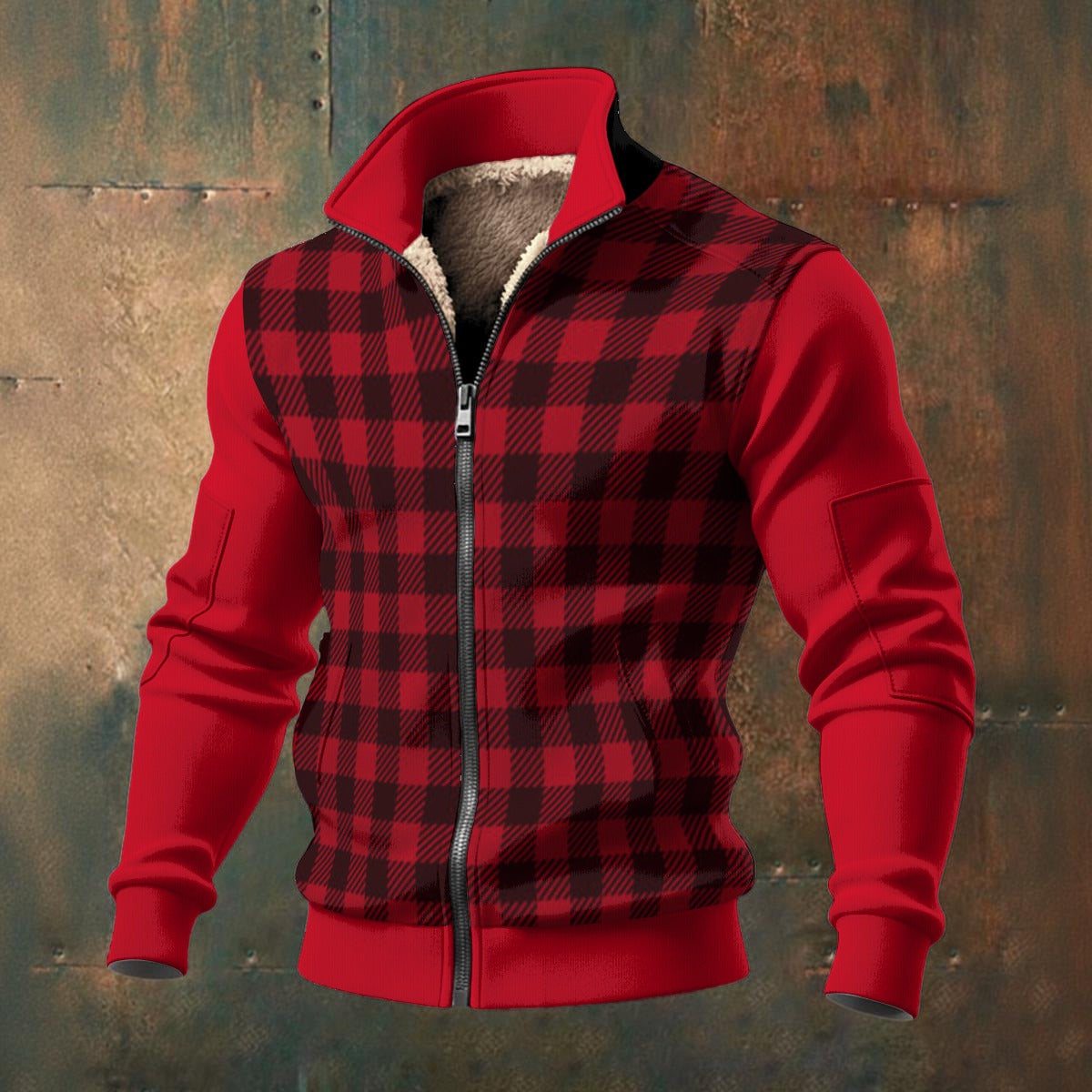 🧊“FrostFlex™ Knit Fleece — Built for Bold” Men's Fleece Zip Jacket