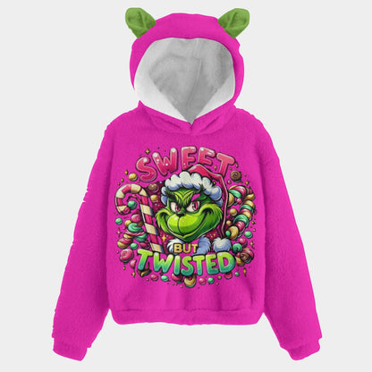 🎄Exclusive Limited Edition Kid’s Grinch Christmas Fleece Hoodie – Sweet but Twisted, Cozy & Cute