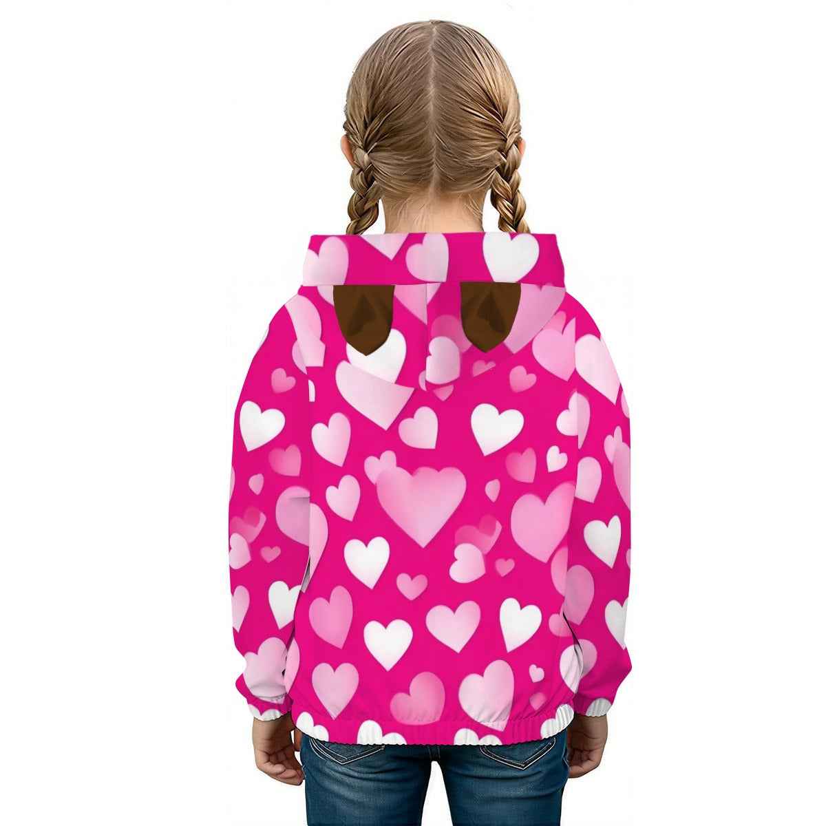 Labubu Love Kid’s Borg  Sweatshirt With Ear