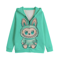 LABUBU HOODED SWEATER JACKETS - KIDS SWEATER JACKETS