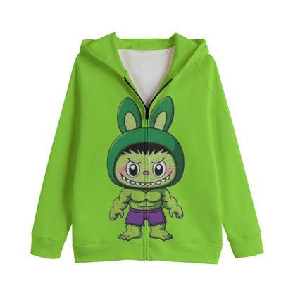 LABUBU HOODED SWEATER JACKETS - KIDS SWEATER JACKET