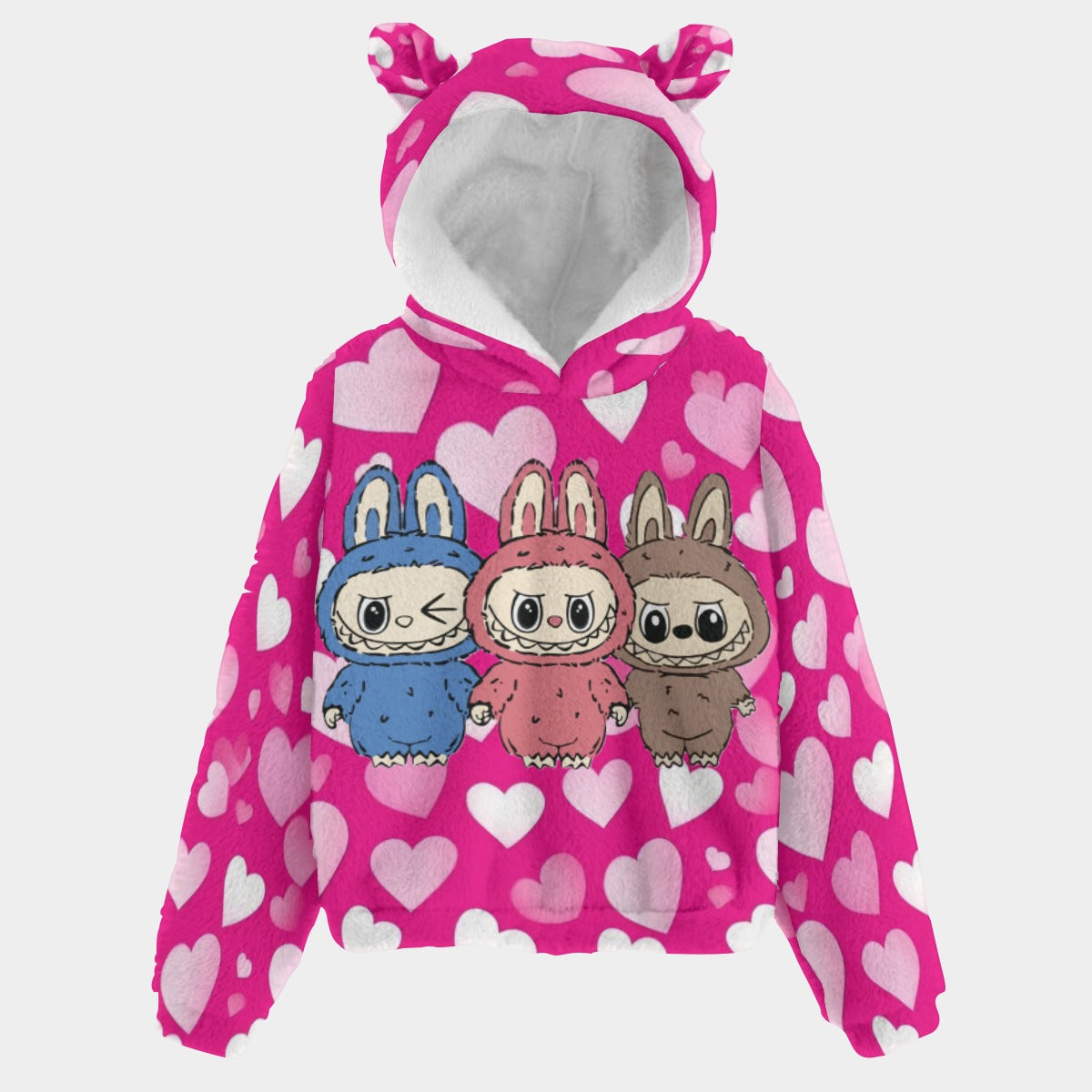 🧸Labubu SnugglePop™ Hoodie – Cute, Cozy & Ear-Resistible
