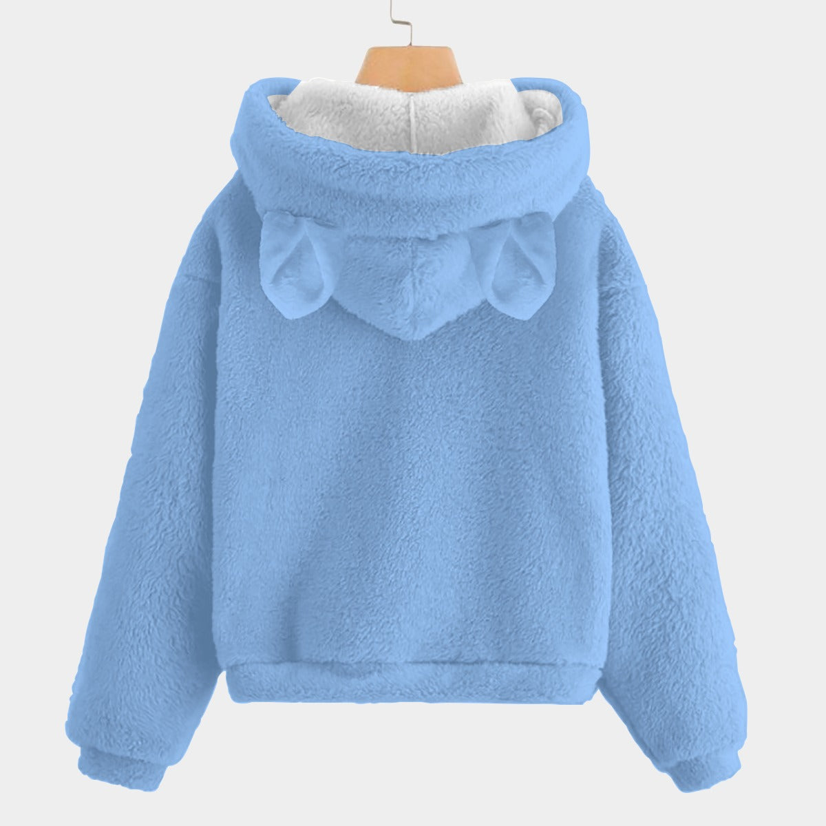 🐻✨Labubu Christmas Bear-Ears Hoodie – Ultra-Soft Borg Fleece