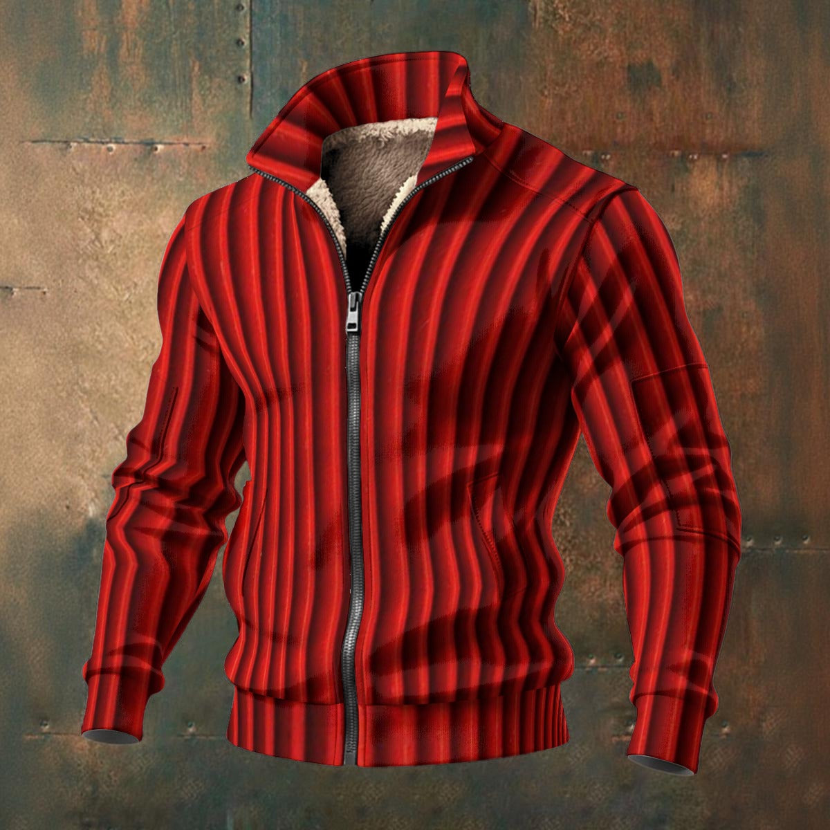 🧊“FrostFlex™ Knit Fleece — Built for Bold” Men's Fleece Zip Jacket