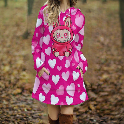 Exclusive Designed - Women's Long Hooded Dress