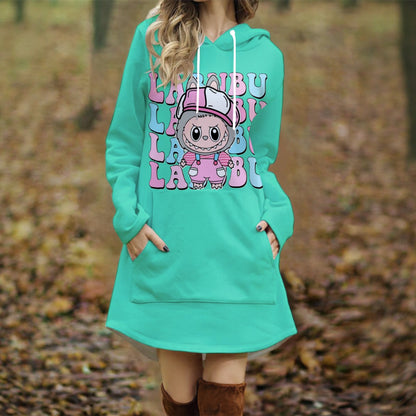 Exclusive Designed - Women's Long Hooded Dress