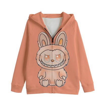 LABUBU HOODED SWEATER JACKETS - KIDS SWEATER JACKET