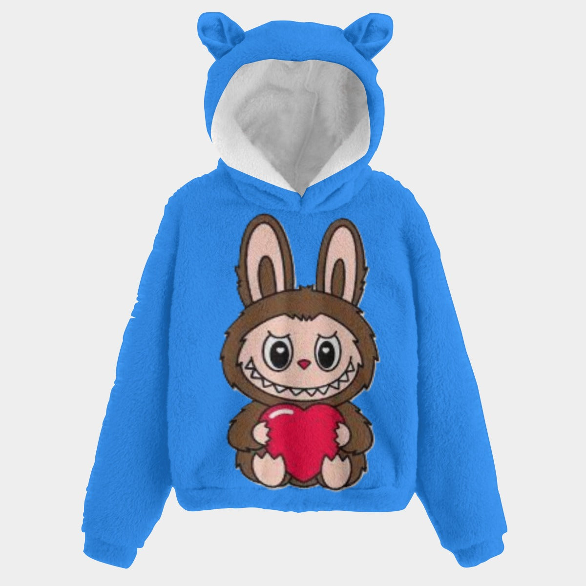 TREND ALERT!🧸 Labubu SnugglePop™ Hoodie – Cute, Cozy &amp; Ear-Resistible Labubu Hoodie Blue Brown Lububu Heart Sitting
