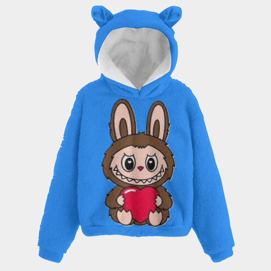 TREND ALERT!🧸 Labubu SnugglePop™ Hoodie – Cute, Cozy & Ear-Resistible Labubu Hoodie Blue Brown Lububu Heart Sitting